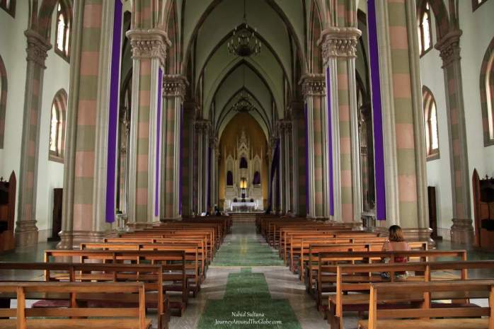 Inside Santa Ana Cathedral in Santa Ana, El Salvador