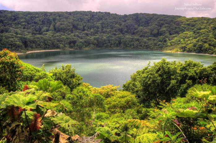 Botos Lagoon in Poas Volcano National Park in Costa Rica