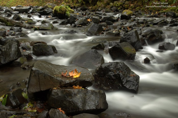 Bridal Veil Creek in an autumn morning of October, 2015