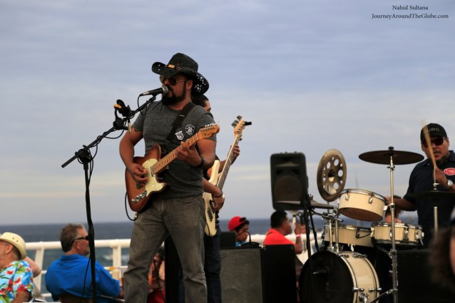 Live music on the deck of Caborey in Cabo, Mexico