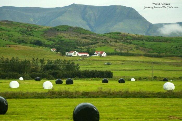 Scenic drive during the Golden Circle tour in Iceland