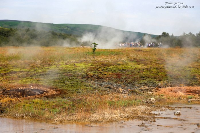 Steamy "Geysir" in Iceland